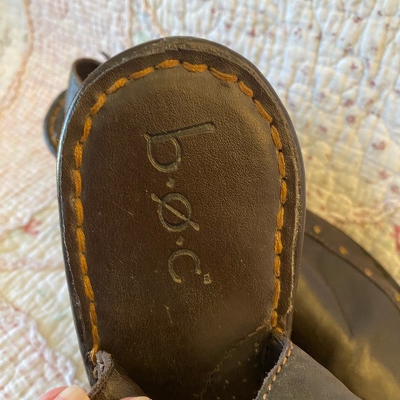 Ladies shoes mule slip on leather uppers SZ 10 - Picture 5 of 9